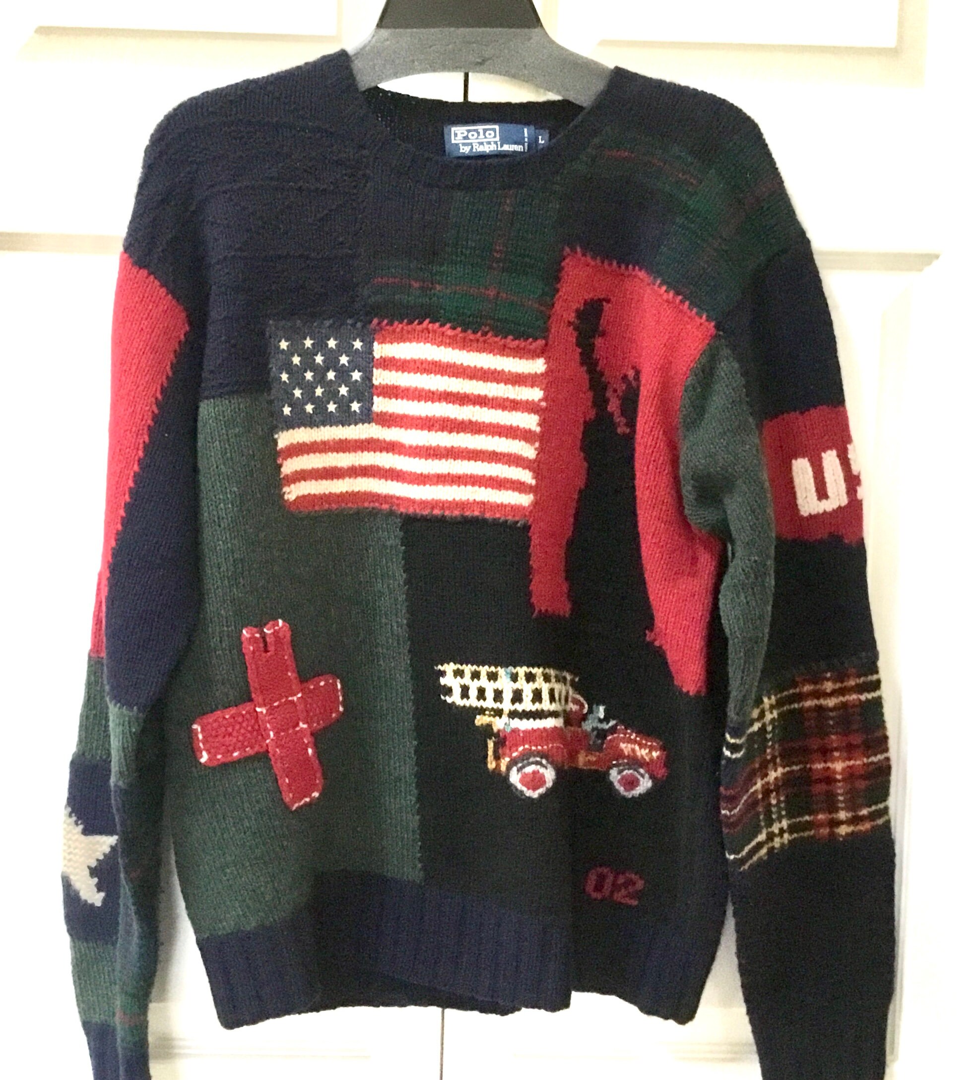 Vintage Ralph Lauren Tribute Sweater / SZ L / Unisex / | Etsy