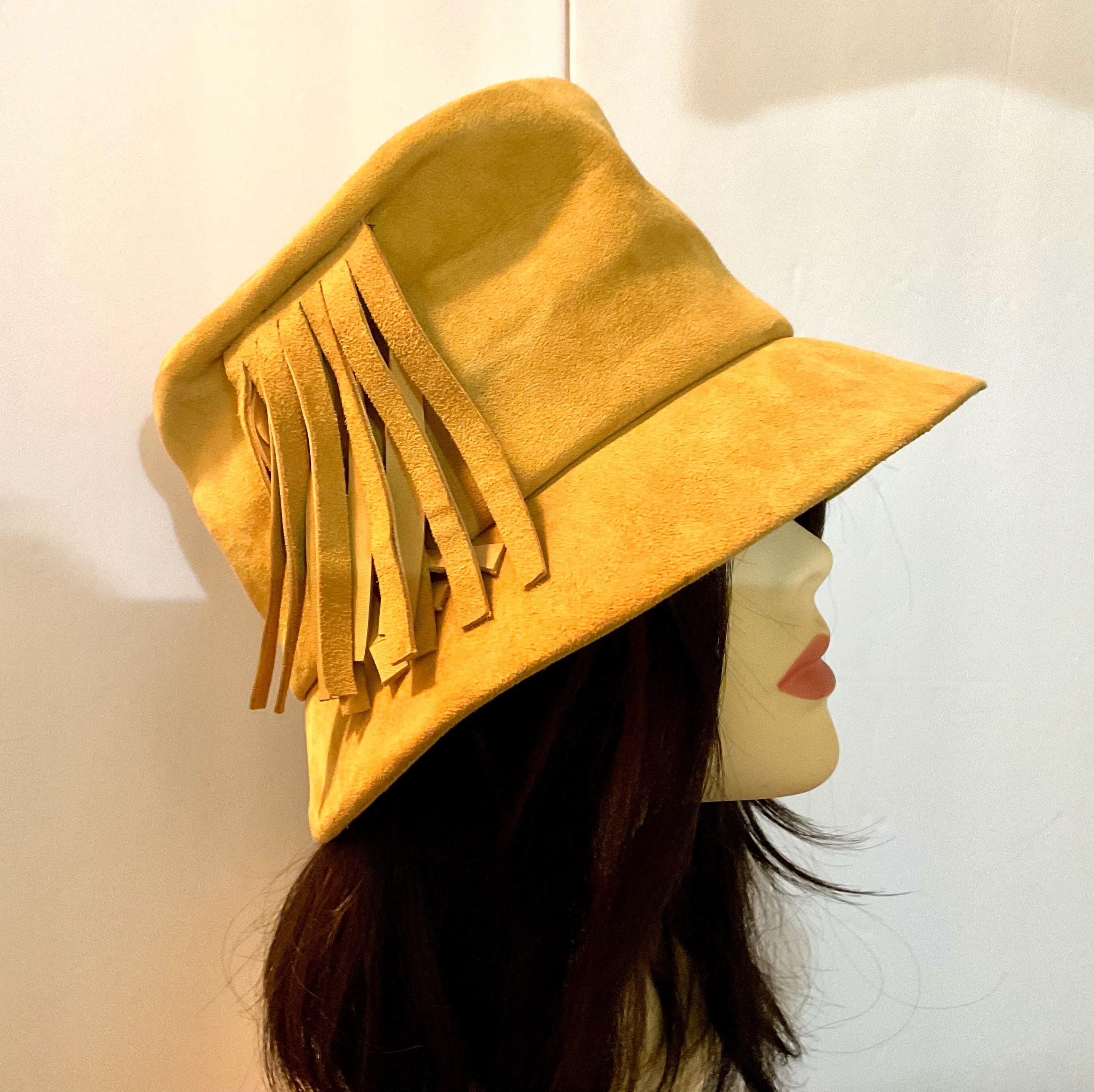 Vintage Made in Italy Sheepskin Russian-Style Bucket Hat - Women Accessories Sheepskin Hat, Vintage, Tuscan Italy Sherpa Shearling Fur  main image 3