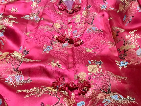 Vintage Lined Long Asian Robe / SZ M / Lingerie /… - image 10