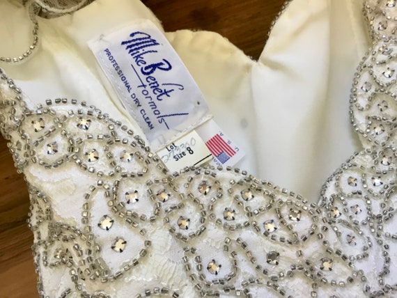 Robe Mike Benet à Paillettes Rhinestone, Taille 8, Occasion En Très Bon état