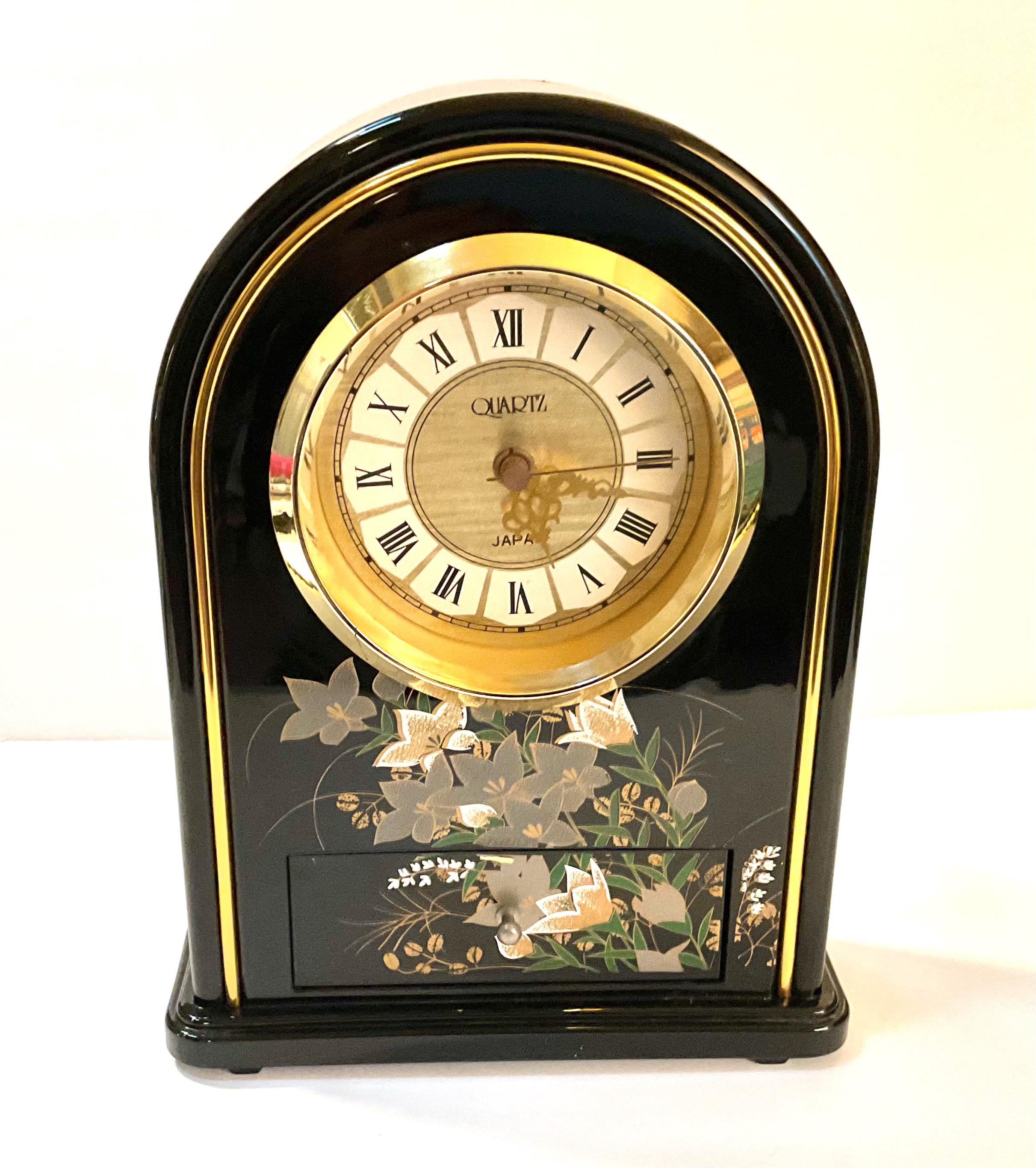 Vintage Asahi Japan Mantle Clock / Quartz Clock / Asian Clock
