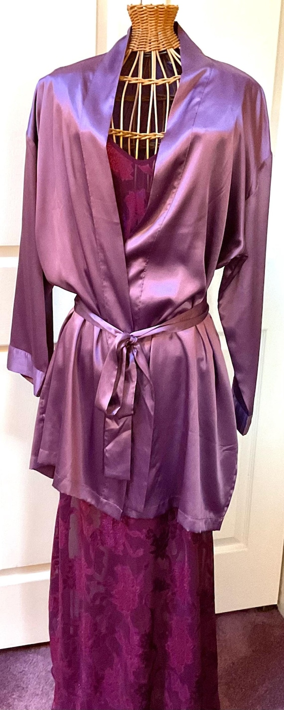 Vintage Victoria's Secret Lingerie Set / SZ L / Robe and Gown / Retro /  Sheer Gown / Sexy - Etsy