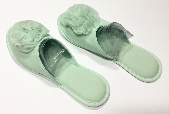 Vintage Madye’s NOS Rosette Slippers / SZ 8 to 9 … - image 3