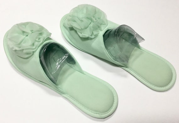 Vintage Madye’s NOS Rosette Slippers / SZ 8 to 9 … - image 4