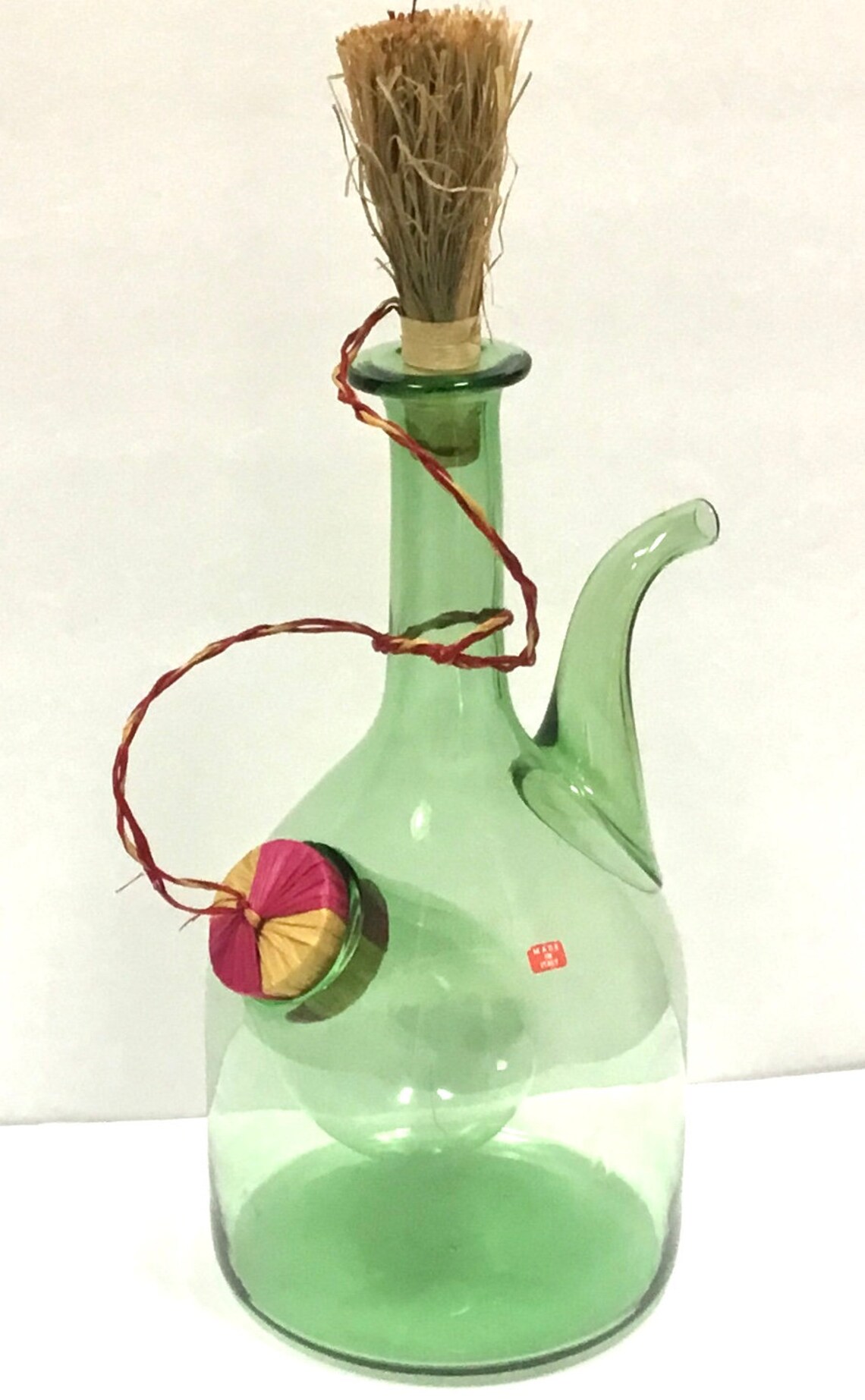 Vintage Glass Wine Cooler Carafe / Italy / Wine Chiller / Home Etsy