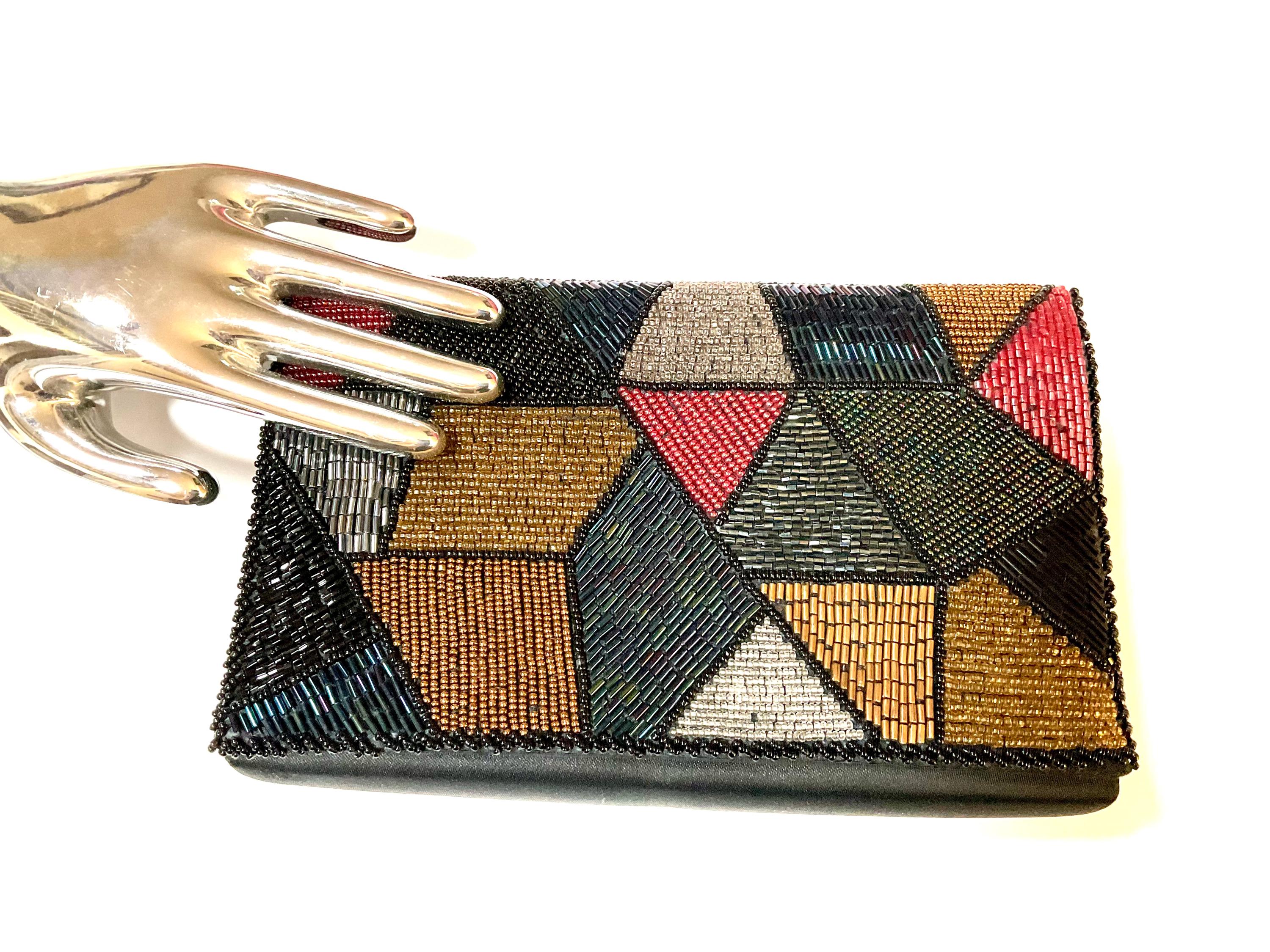 Vintage Walborg Art Deco Beaded Evening Bag / Shoulder Bag or