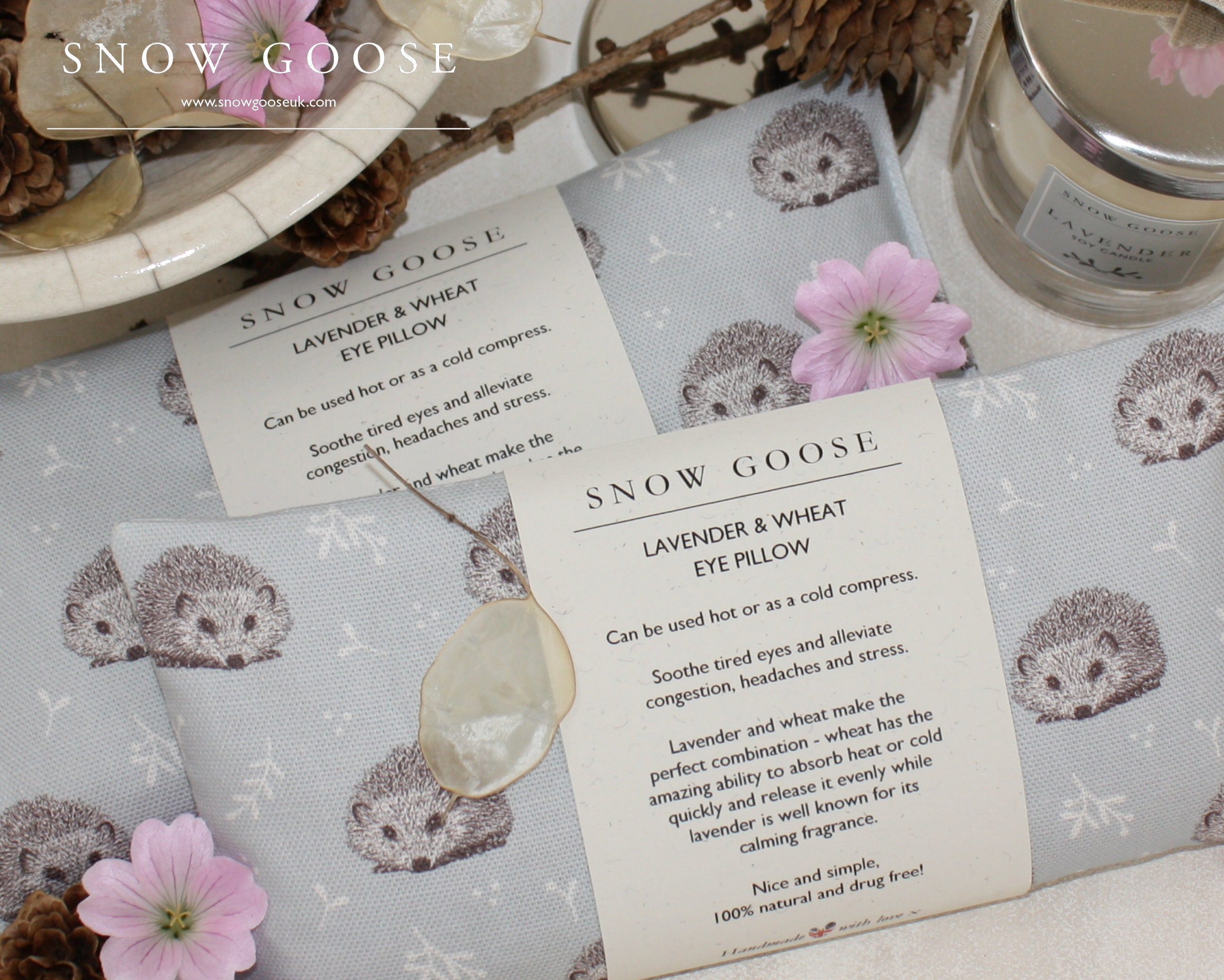 Hedgehog Lavender & Wheat Eye Pillow Hedgehog Gift Etsy UK