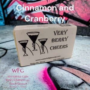 Very Berry Cheer - cinnamon and cranberry sustainable, vegan bar soap