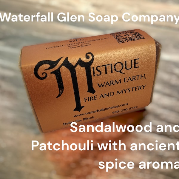 Patchouli and sensual spice aromatic vegan bar soap