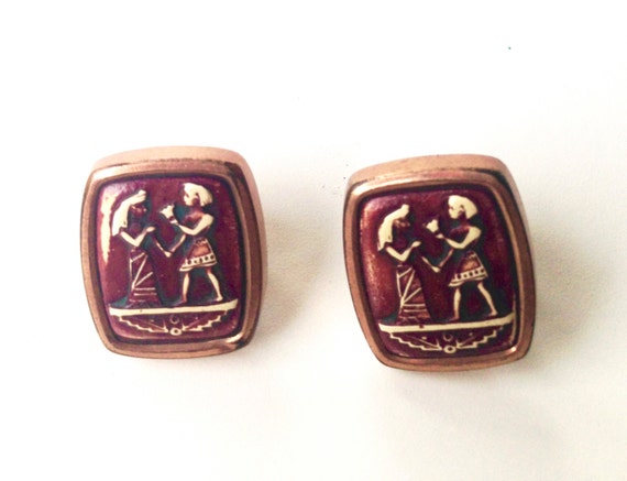 Fabulous Egyptian Cuff Links - image 2