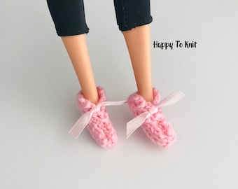Fashion doll slippers / booties - several colors available.