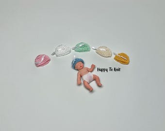 Set of 2 miniature beanies -  Fits 2.5" doll