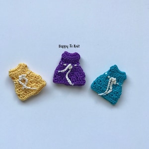 Miniature clothes - Set of 3 miniature dresses for 2.5&quot; doll like Kelly