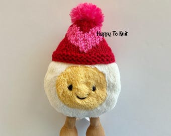 Heart - hand-knitted hat for amuse egg plush