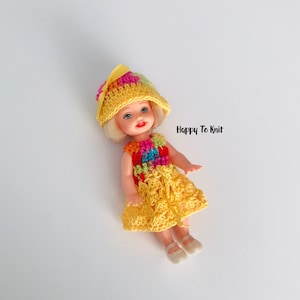 Kelly doll clothes- dress for Kelly doll or any 4.5&quot; doll