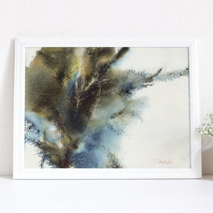 Cypress Tree art print of watercolor painting - Home Decorative painting print- giclee on watercolor paper