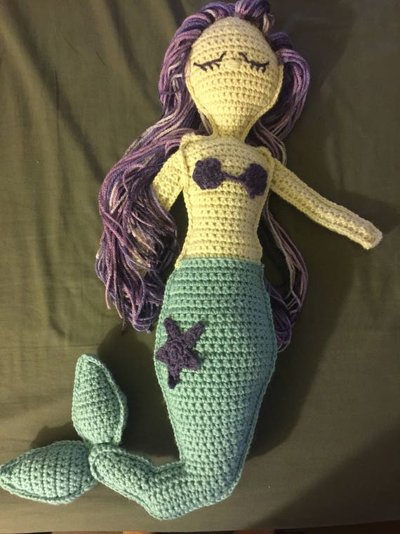 muñeca de trapo sirena