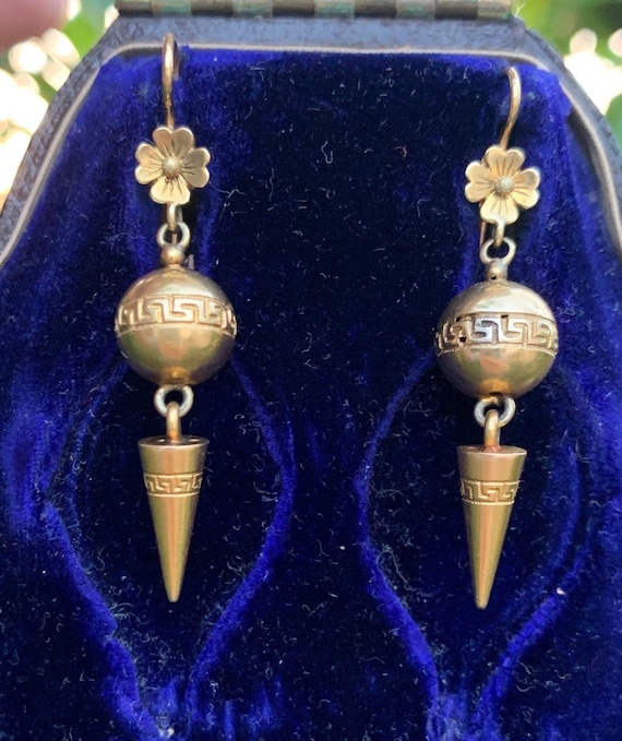 Victorian 15k Gold Earrings