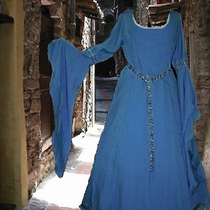 cadet blue color dress Roubelle Retro Dress - Cadet Blue