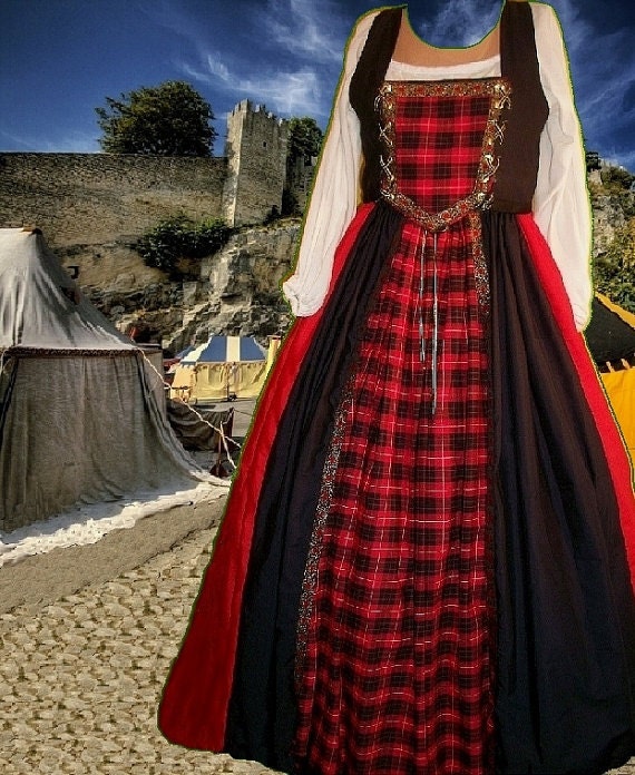 Renaissance Faire Chemise Medieval Undergown SCA Garb Petticoat