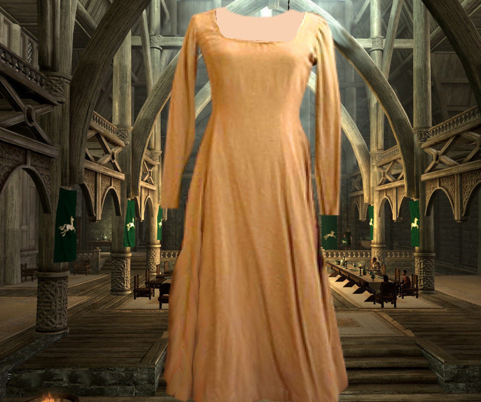 Renaissance Gown Medieval Dress 6 Gore Kirtle Undergown SCA Garb Choice ...