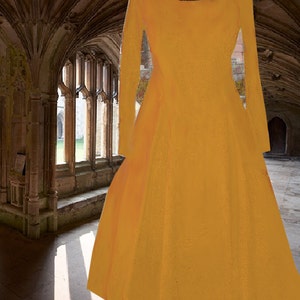 Renaissance Gown Medieval Costume 6 Gore Kirtle Undergown SCA Garb Choice Colored Cotton lxl FREE SHIP