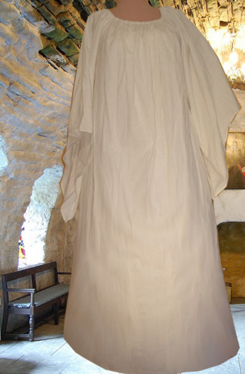 Renaissance Costume Medieval Gown Bell Sleeve Renaissance SCA image 1