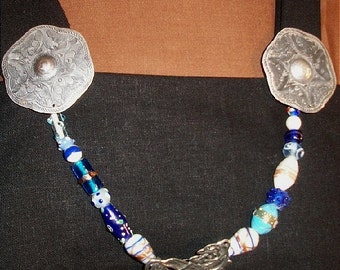 SCA Garb Norse Viking Medieval 2 Brooch Apron Hexagon Pair Silvrplatd Pewtr or Goldplt FREE Ship