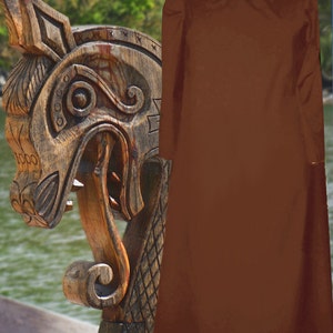 Renaissance Dress Medieval Costume Kirtle SCA Garb Color Choice Cotton Surcote Norse lxl FREE SHIP