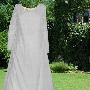 SCA Garb Medieval Kirtle Renaissance Gown Norse Color Choice Cotton Surcote lxl FREE SHIP