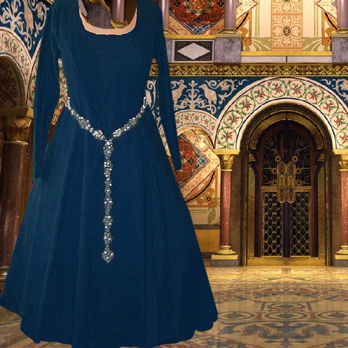 ariel blue dress corset Blue Iridescent Ariel Dress Tania Casini