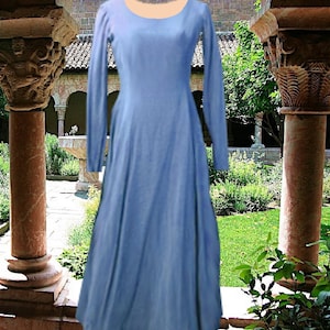 Renaissance Gown Medieval Dress 6 Gore Kirtle Undergown SCA Garb Choice Colored Cotton lxl FREE SHIP