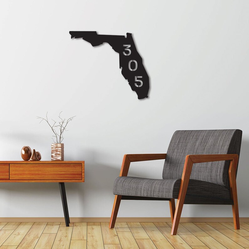 Florida State Wall Art / Florida State Wall Decor / Florida Etsy