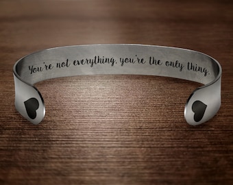 Best Friend Bracelet / Personalized Bracelet for Women / Best Friend Gift Idea / Mother's Day Gift Idea / Custom Cuff Bracelet