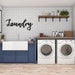 Laundry Sign / Laundry Metal Word Art / Laundry Room Decor / Farmhouse Decor / Washroom Sign / Metal Wall Art / Laundry Wall Art