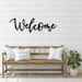 Outdoor Welcome Sign / Welcome Metal Word / Wedding Welcome Sign / Housewarming Gift / Realtor Closing Gift / Welcome Word Wall Art