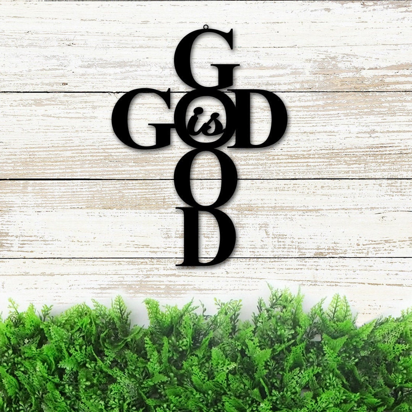 God is Good Metal Sign / Christian Wall Art / God is Good Etsy
