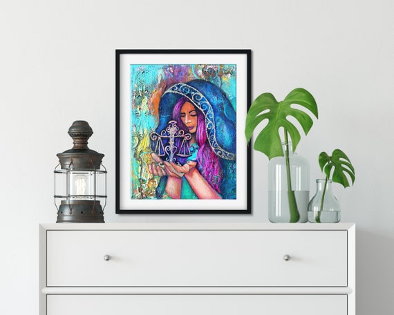Justice Art Print Scales Of Justice Wall Art Maiden Of Etsy