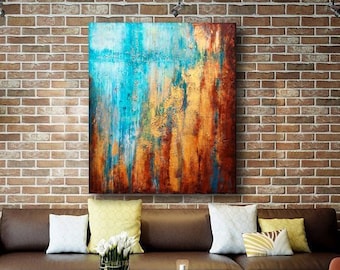 Cross wall art Abstract Painting canvas: Modern textured Art,  Jesus painting, Christian home decor gift