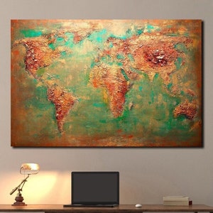Braune abstrakte Malerei Großes original braunes Wandbild Strukturierte Kunst Strukturierte Kunst Skulpture Kunst