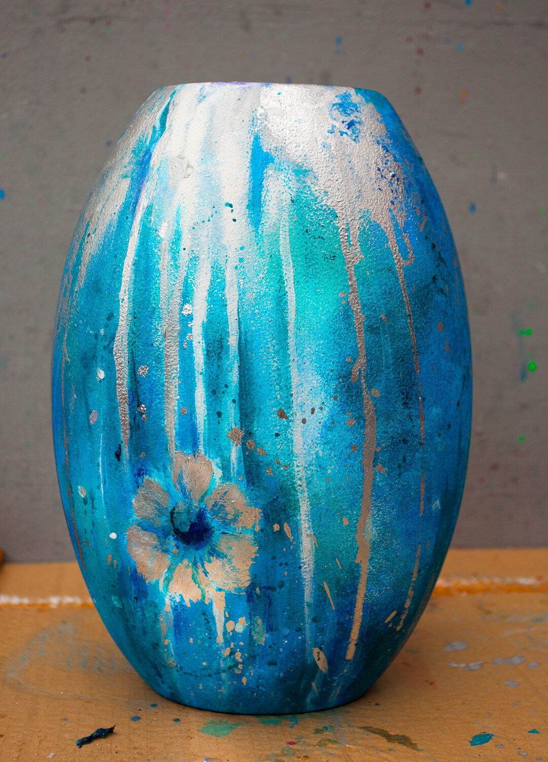 Art Vase Ceramic Vases. Home Decor. Resin Artwork. Modern Etsy UK