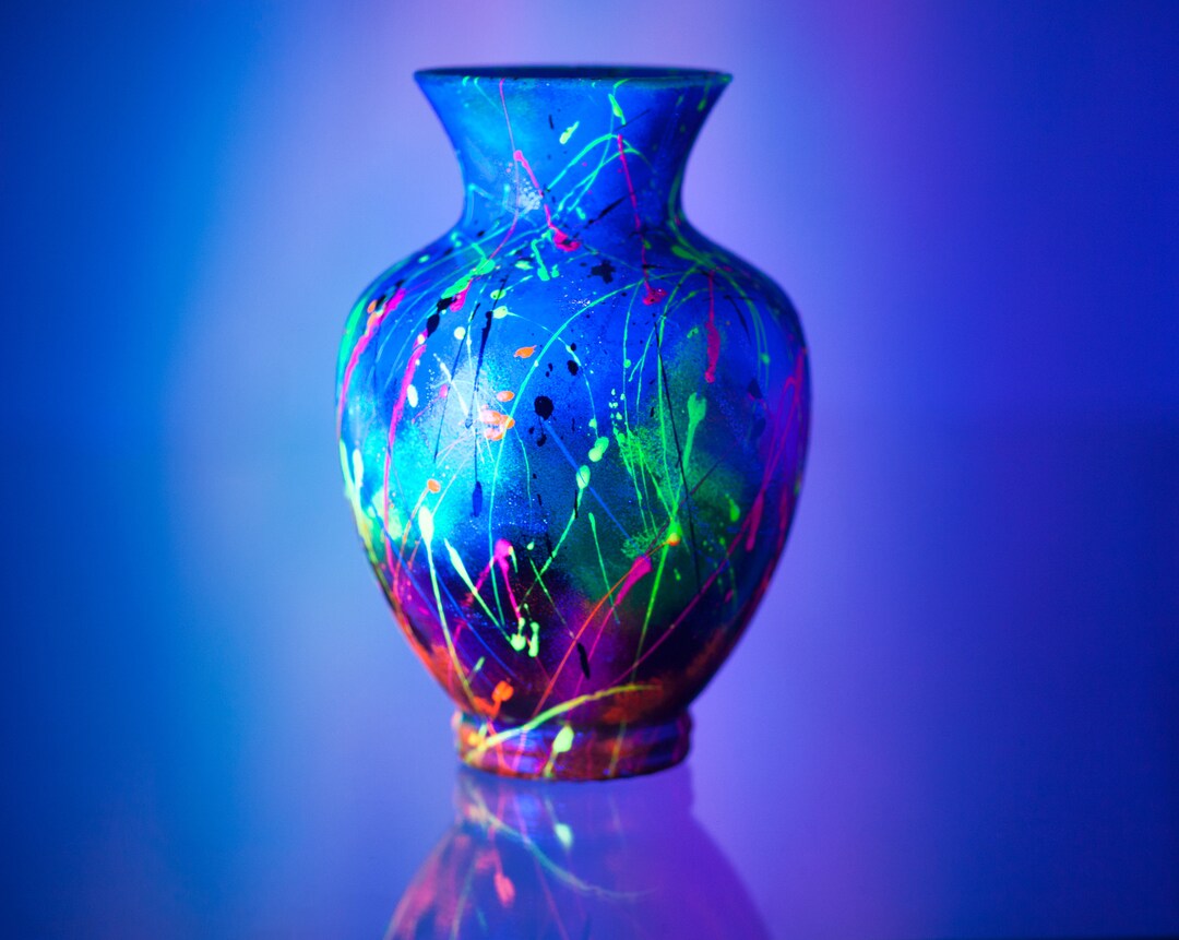 Art Ceramic vase. Home decoration. abstract uv vase. Modern vase