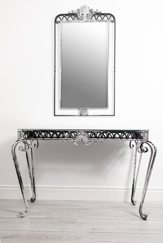Antique mirror sale console table