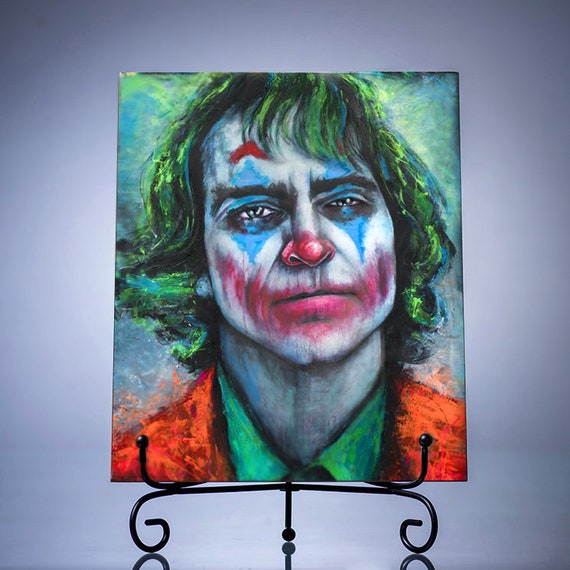 Gifts For Boyfriend Birthday Joker Art Joker Painting Portrait Etsy