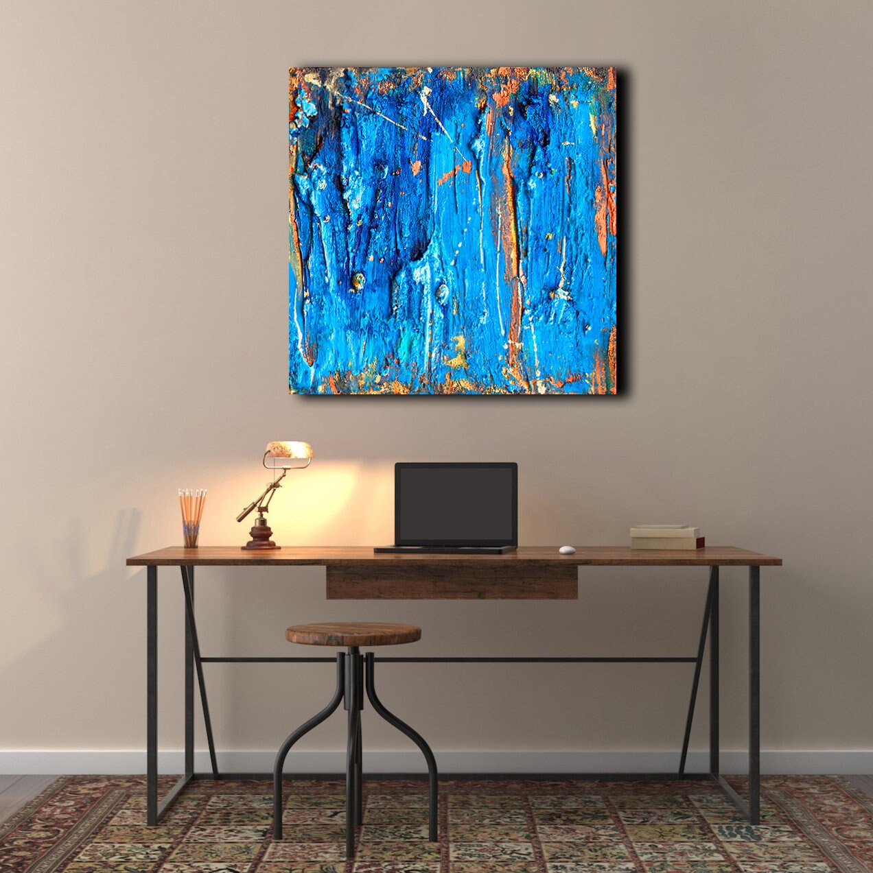 Original Abstract Wall Art Painting on Canvas Modern Wall Art | Etsy UK