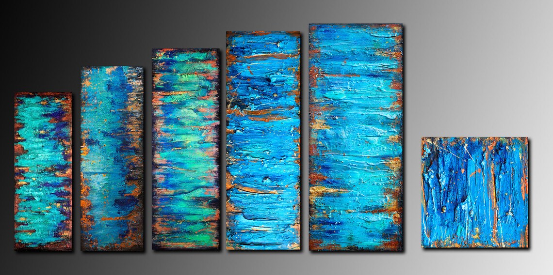 Original Abstract Wall Art Painting on Canvas Modern Wall Art Etsy UK
