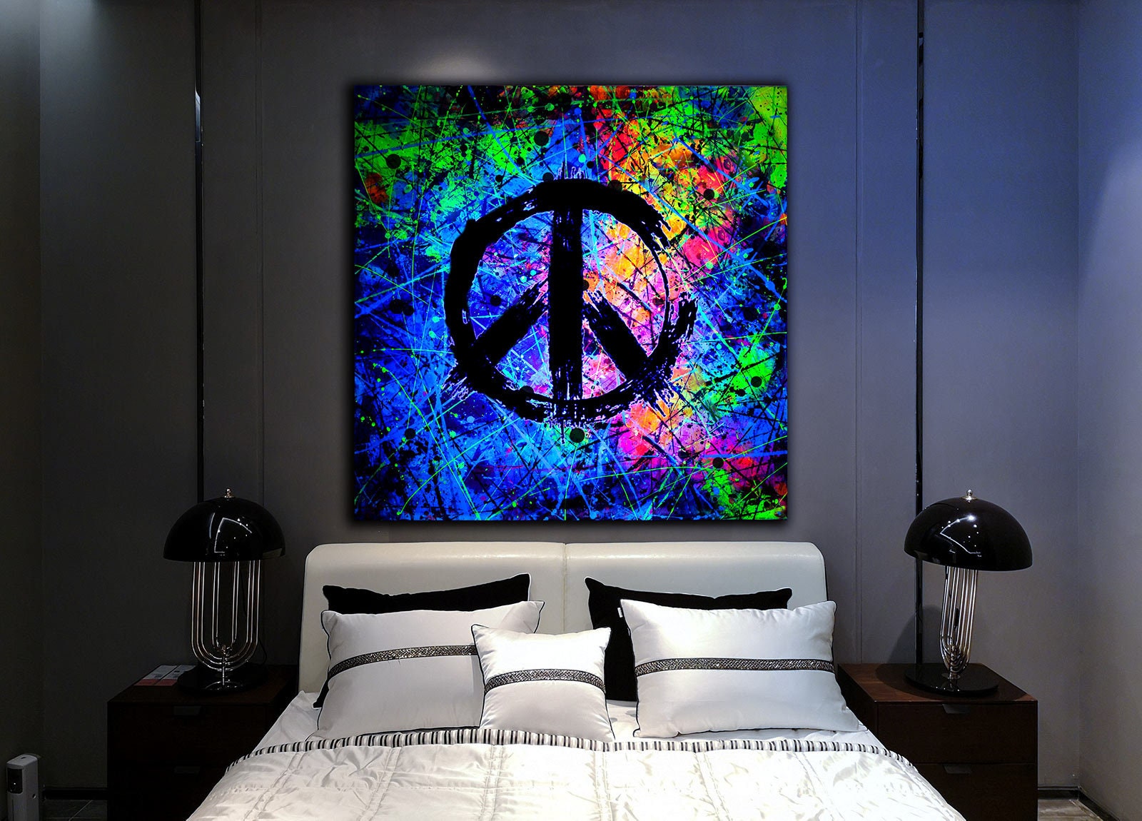 Colourful Wall Art Abstract Painting Original Large Wall Art Etsy