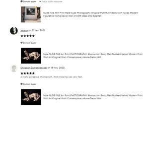 Male Nude Art Photography Male Prints Figurative Body Naked Men Gay