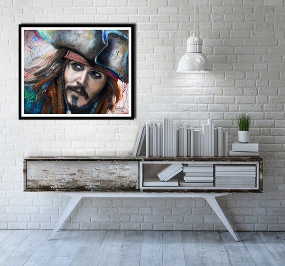 Wall ART Print Contemporary Print Painting PORTRAIT Abstract Etsy