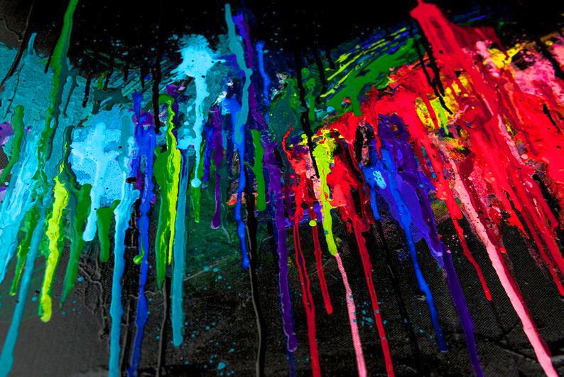 Painting on Canvas Original Abstract Painting Wall Art Etsy UK